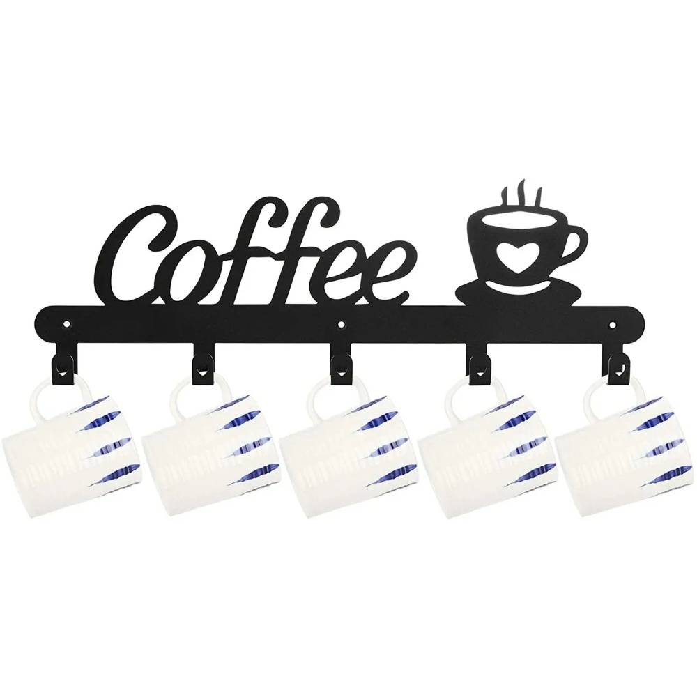 Kitchen Appliances Holder - Rak Gantungan Cangkir Kopi Dinding Logam,