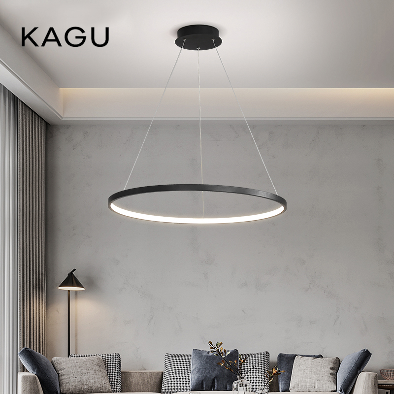 Kitchen Appliances In White - Lampu Gantung LED Bulat Modern Hitam/Putih