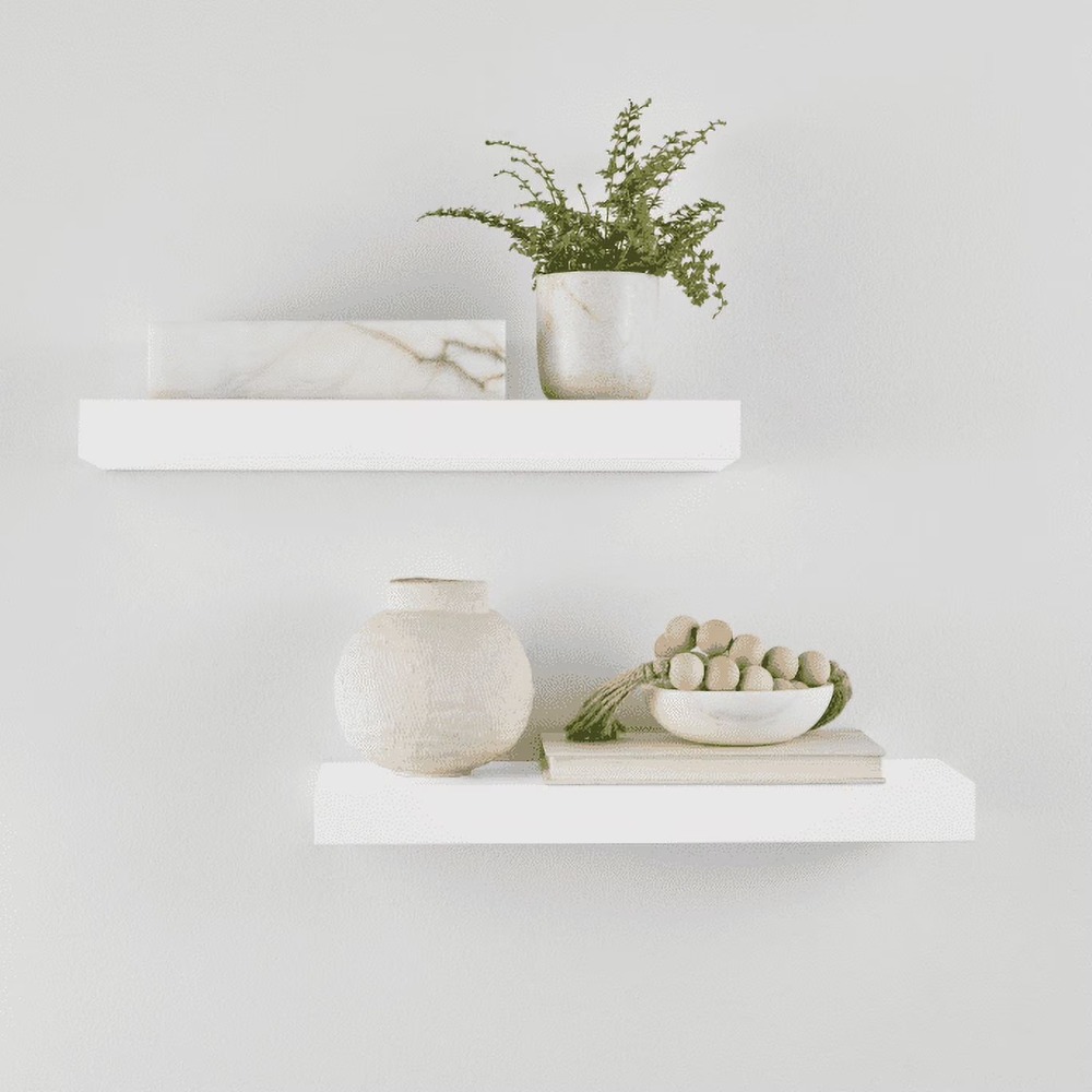 Rak Dinding Kayu Alami Putih S - Kitchen Appliances In White ulasan dan harga