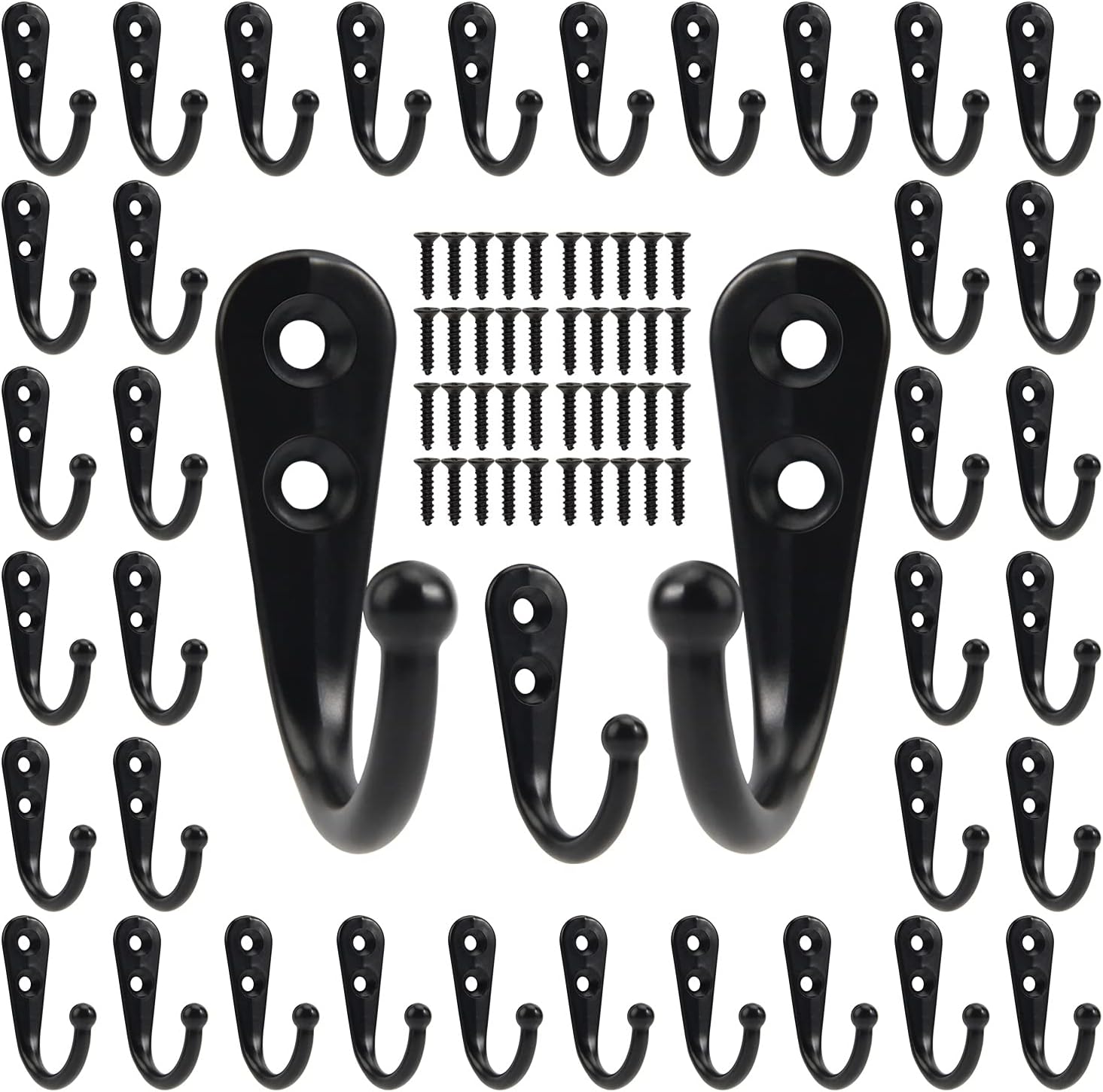 Kait Logam Hitam dengan Sekrup - Kitchen Appliances Holder ulasan dan harga