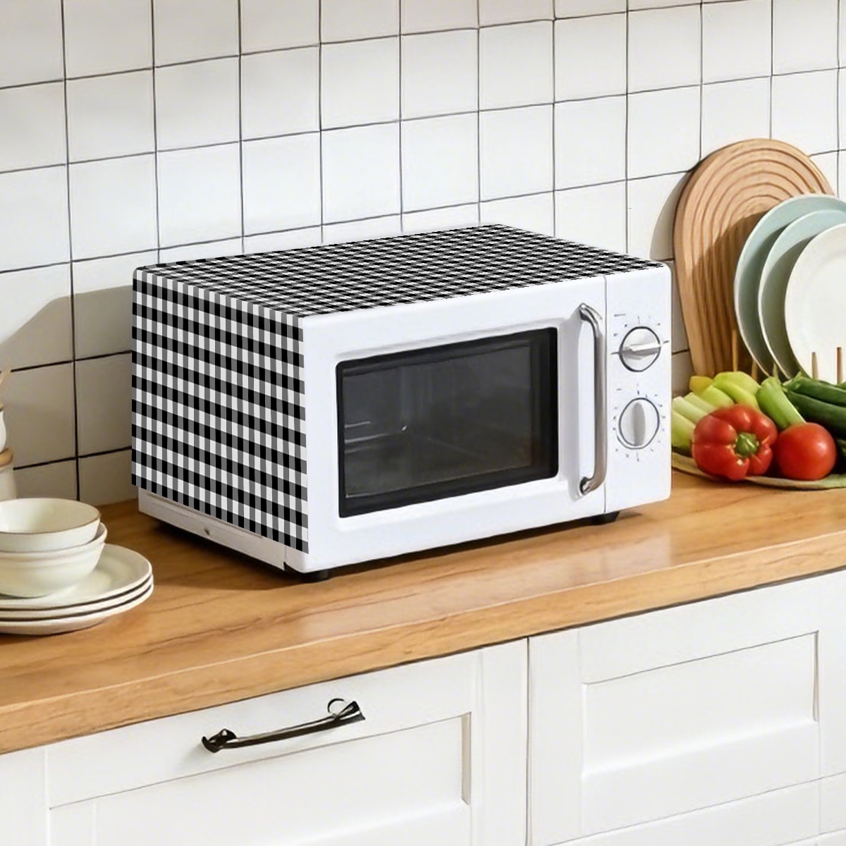 Penutup Debu Oven Microwave Ko - Kitchen Appliances In White ulasan dan harga